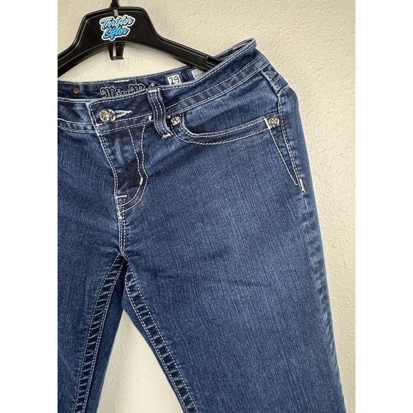 Miss Me Women's 29 Easy Boot Dark Wash Blue Denim Jeans Rhinestone JE5639E2L - Picture 4 of 11